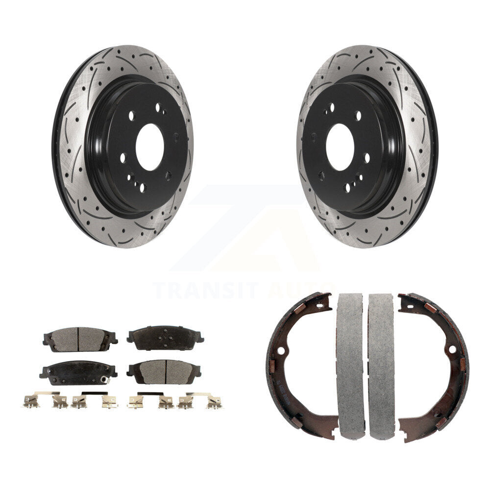 Transit Auto KDT-101604 Disc Brake Kit for 2019 Chevrolet Silverado 1500 LD, GMC Sierra 1500 Limited - Rear