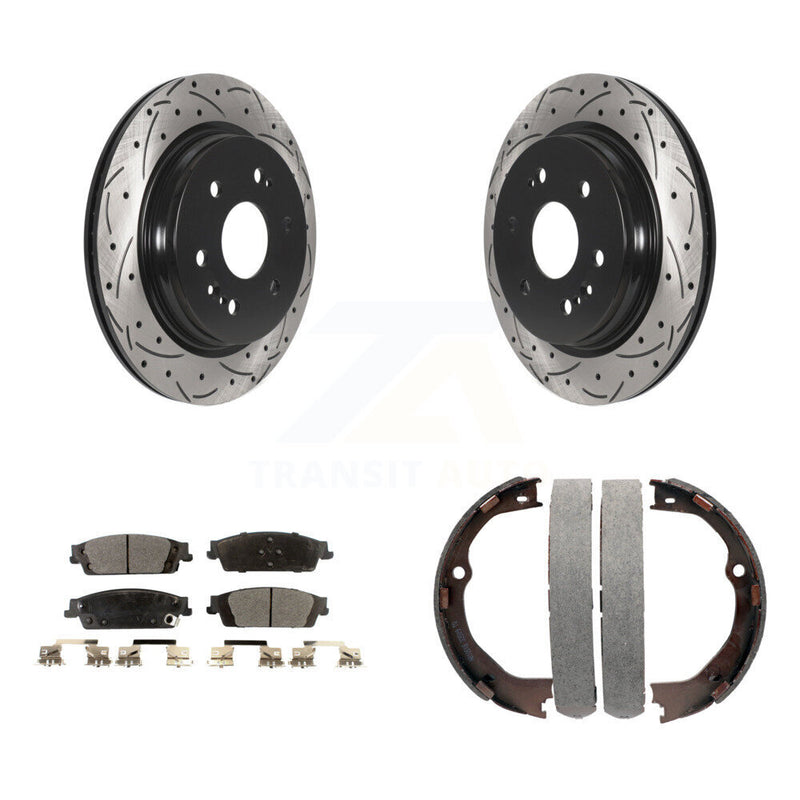 Transit Auto KDT-101604 Disc Brake Kit for 2019 Chevrolet Silverado 1500 LD, GMC Sierra 1500 Limited - Rear