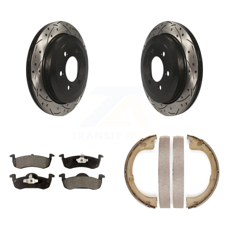 Transit Auto KDT-101638 Disc Brake Kit for 2007-2017 Ford Expedition, Lincoln Navigator - Rear