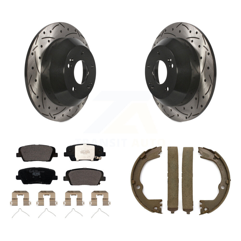 Transit Auto KDT-101640 Disc Brake Kit for 2017-2019 Hyundai Santa Fe XL, Hyundai Santa Fe, Hyundai Santa Fe Sport - Rear