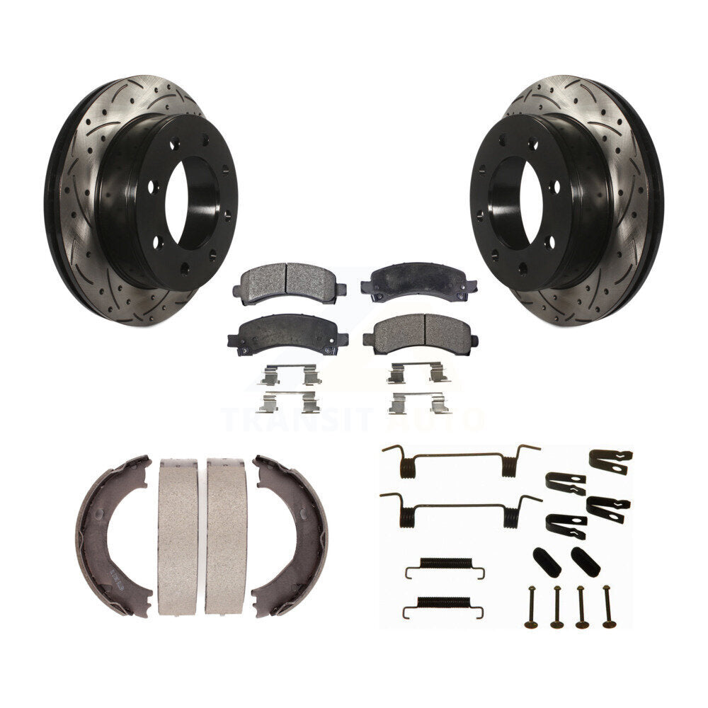 Transit Auto KDT-101666 Disc Brake Kit for 2006-2008 Chevrolet Express 2500, Chevrolet Express 3500, GMC Savana 3500 - Rear