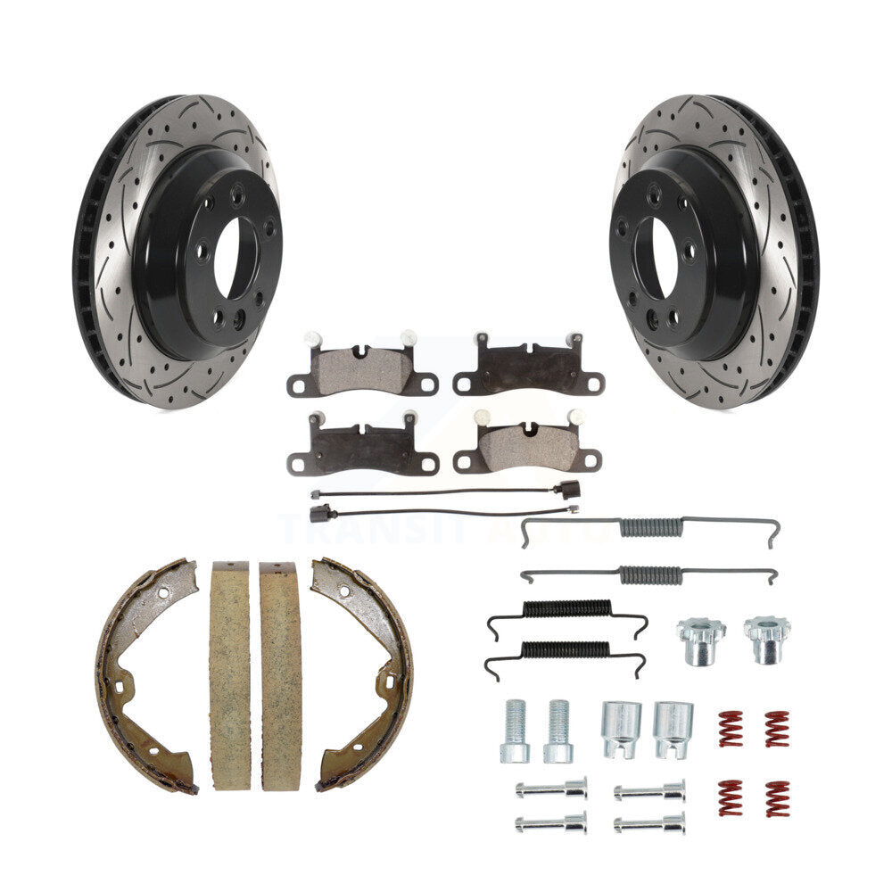 Transit Auto KDT-101701 Disc Brake Kit for 2011-2018 Porsche Cayenne, Volkswagen Touareg - Rear