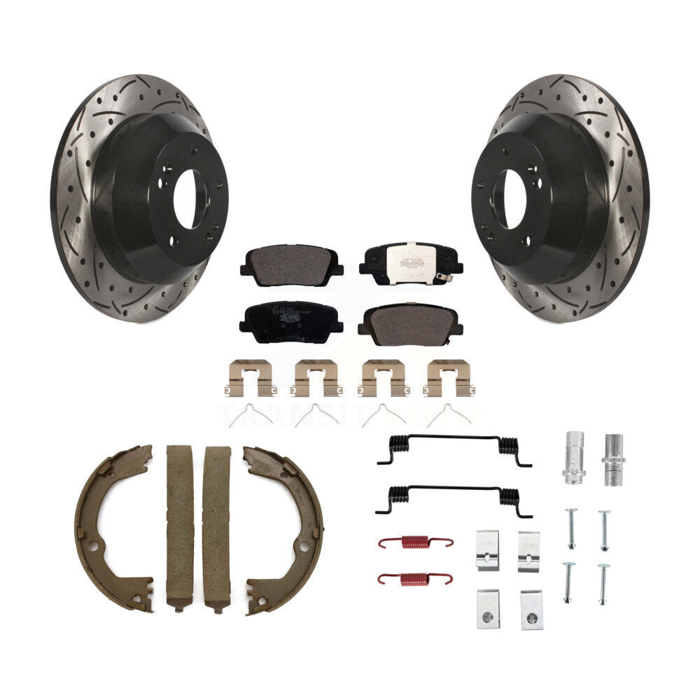 Transit Auto KDT-101708 Disc Brake Kit for 2017-2019 Hyundai Santa Fe XL, Hyundai Santa Fe, Hyundai Santa Fe Sport - Rear