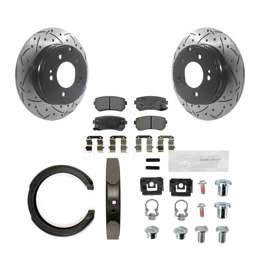 Transit Auto KDT-101725 Disc Brake Kit for 2014-2017 Hyundai Tucson, Hyundai Sonata, Kia Cadenza - Rear