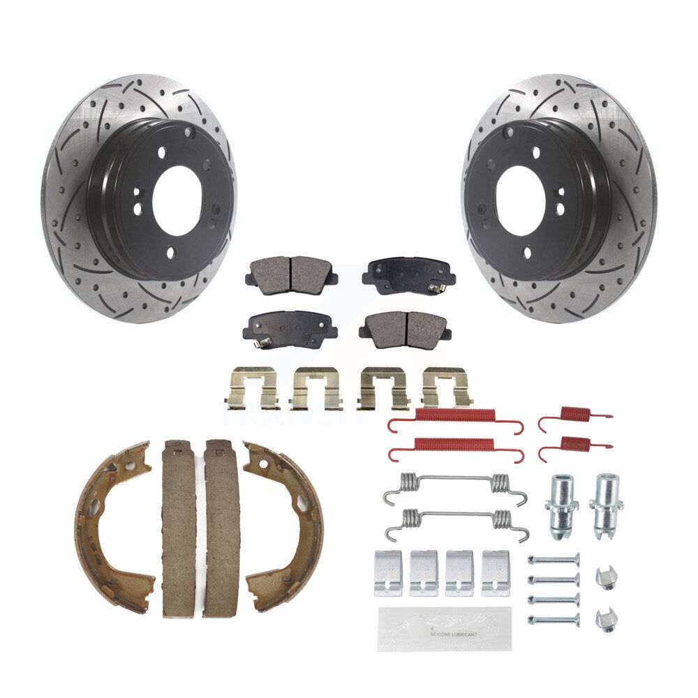 Transit Auto KDT-101735 Disc Brake Kit for 2011-2017 Hyundai Azera, Kia Optima, Hyundai Sonata - Rear