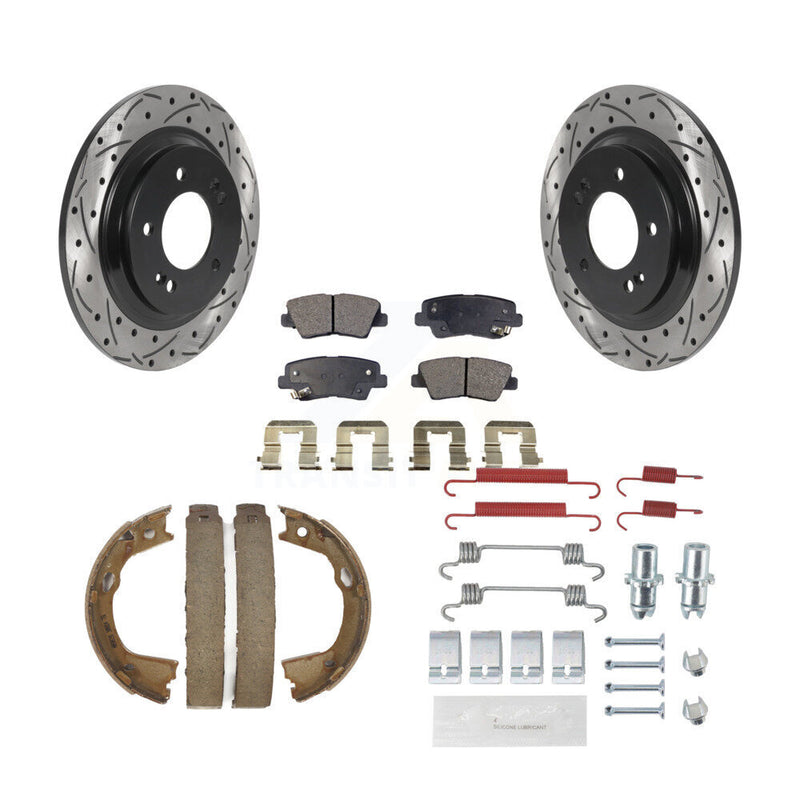 Transit Auto KDT-101737 Disc Brake Kit for 2015-2017 Hyundai Azera, Hyundai Sonata - Rear