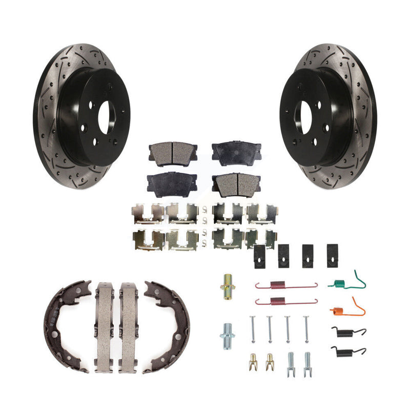 Transit Auto KDT-101756 Disc Brake Kit for 2006-2018 Lexus HS250h, Toyota RAV4 - Rear