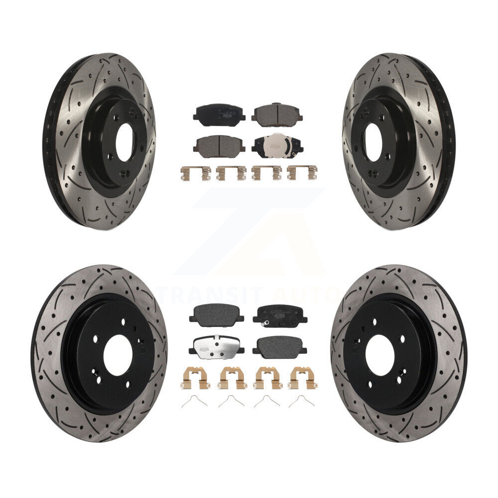 Transit Auto KDT-101822 Disc Brake Kit for 2019-2020 Hyundai Santa Fe - Front and Rear