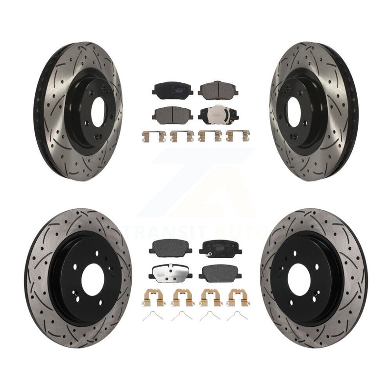 Transit Auto KDT-101822 Disc Brake Kit for 2019-2020 Hyundai Santa Fe - Front and Rear