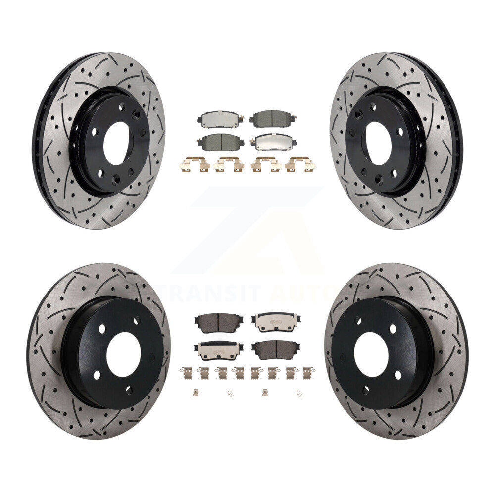 Transit Auto KDT-101828 Disc Brake Kit for 2021-2023 Nissan Kicks - Front and Rear