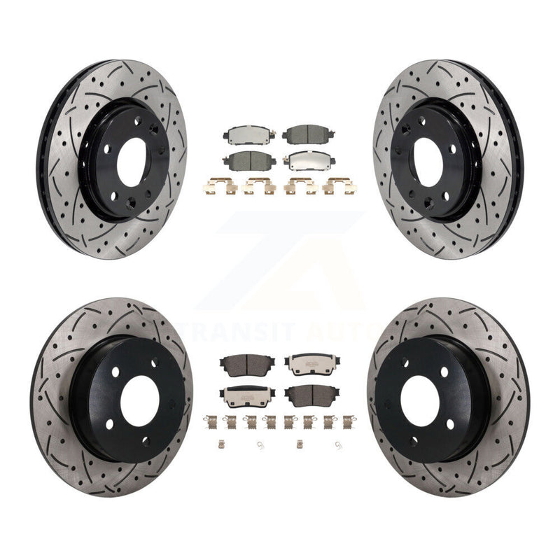 Transit Auto KDT-101828 Disc Brake Kit for 2021-2023 Nissan Kicks - Front and Rear