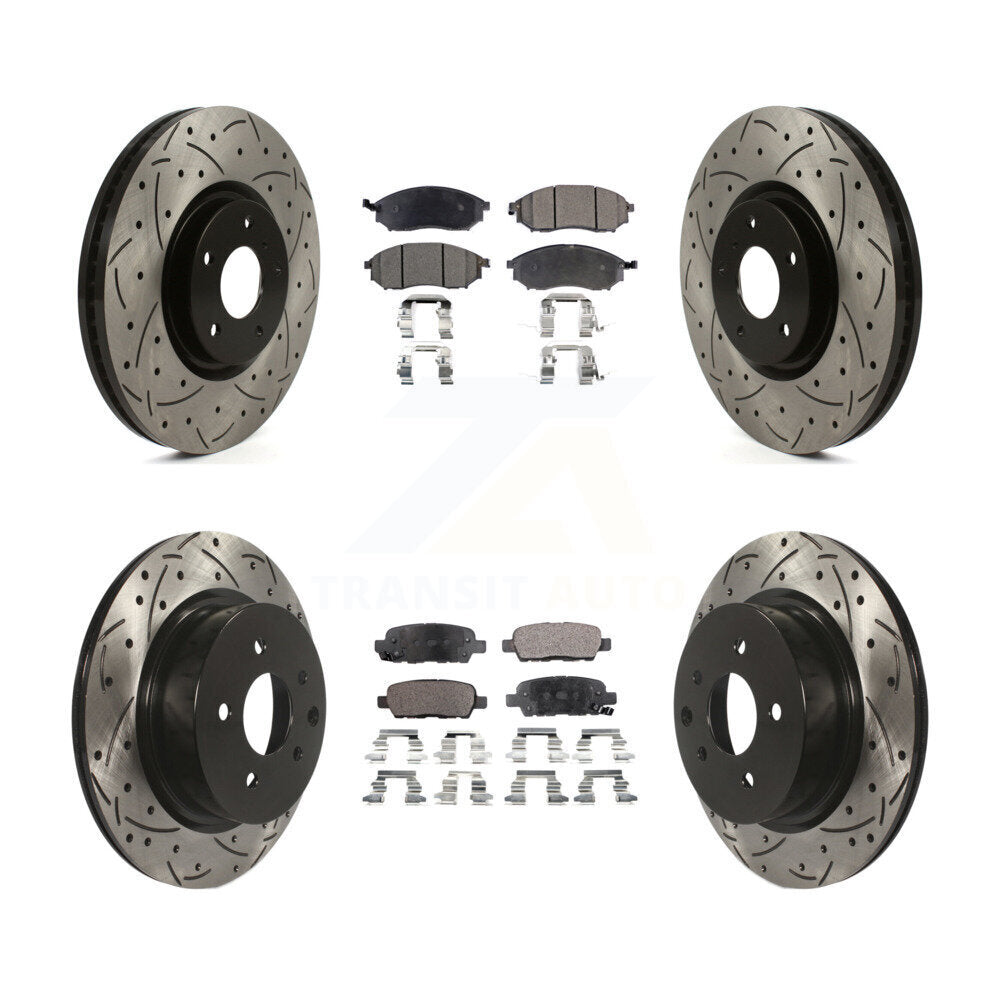 Transit Auto KDT-101833 Disc Brake Kit for 2009-2013 INFINITI G37 - Front and Rear