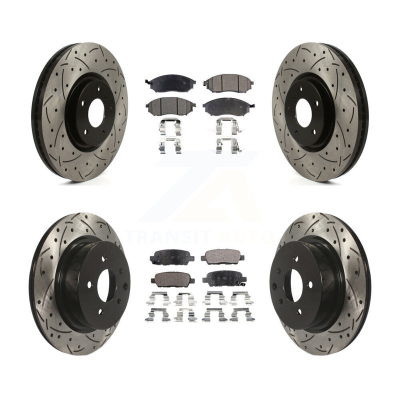 Transit Auto KDT-101833 Disc Brake Kit for 2009-2013 INFINITI G37 - Front and Rear
