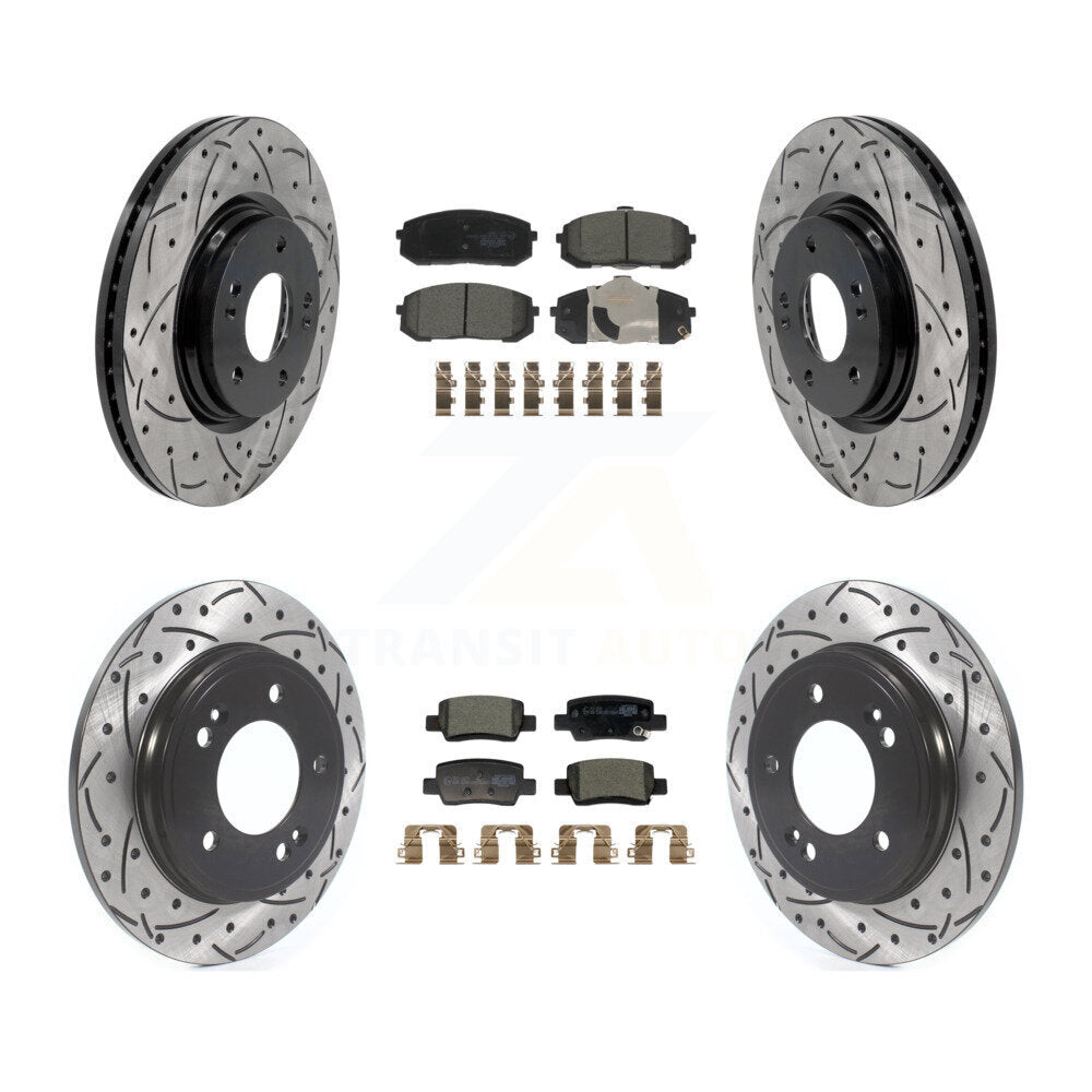 Transit Auto KDT-101835 Disc Brake Kit for 2021-2024 Hyundai Elantra - Front and Rear