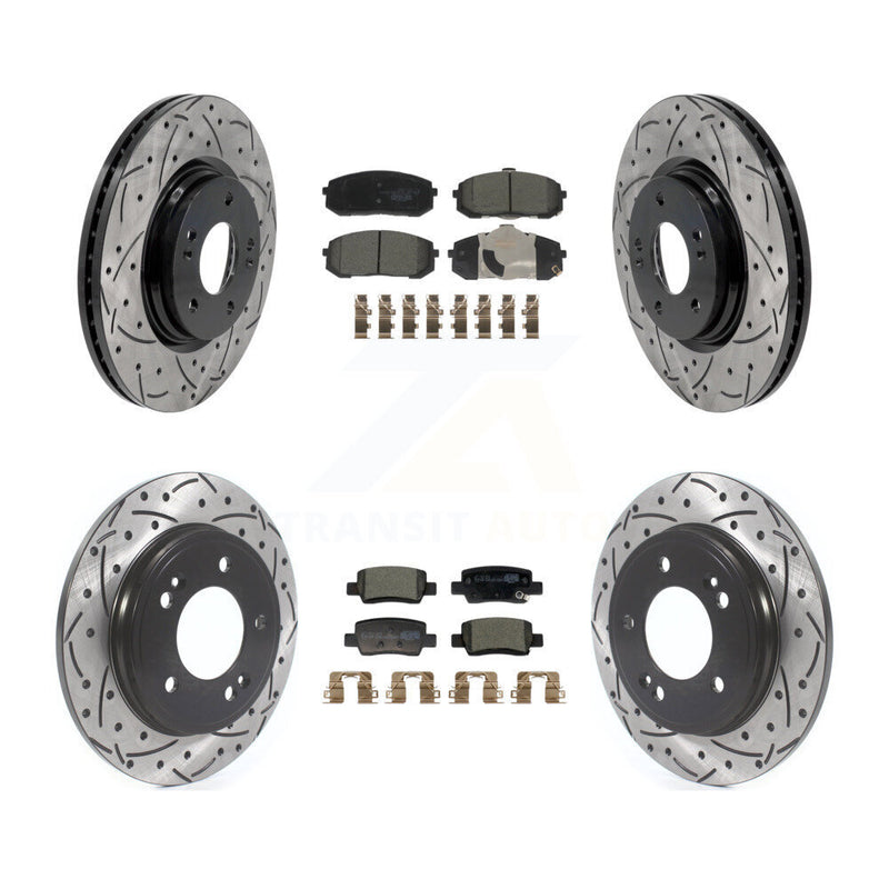 Transit Auto KDT-101835 Disc Brake Kit for 2021-2024 Hyundai Elantra - Front and Rear
