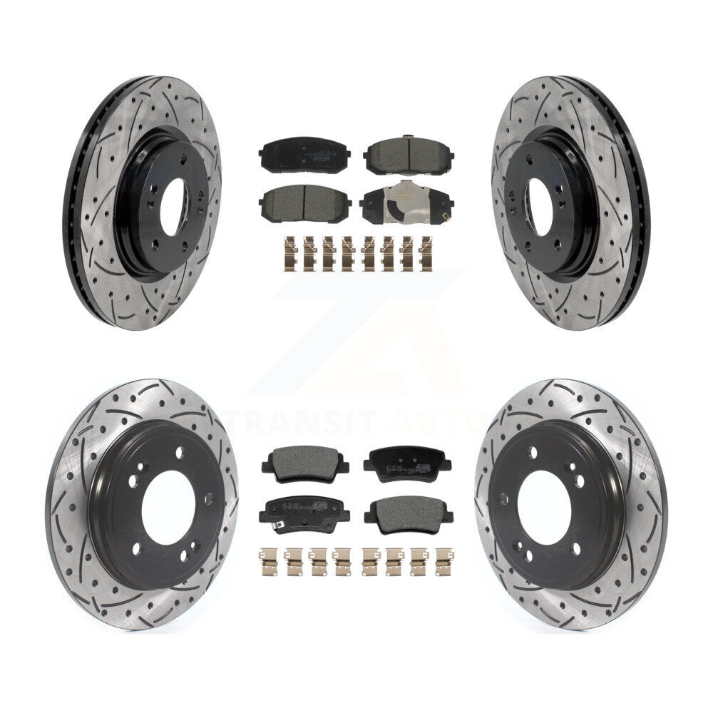 Transit Auto KDT-101836 Disc Brake Kit for 2021-2024 Hyundai Elantra - Front and Rear