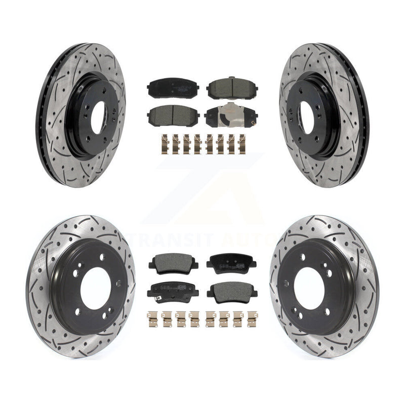 Transit Auto KDT-101836 Disc Brake Kit for 2021-2024 Hyundai Elantra - Front and Rear