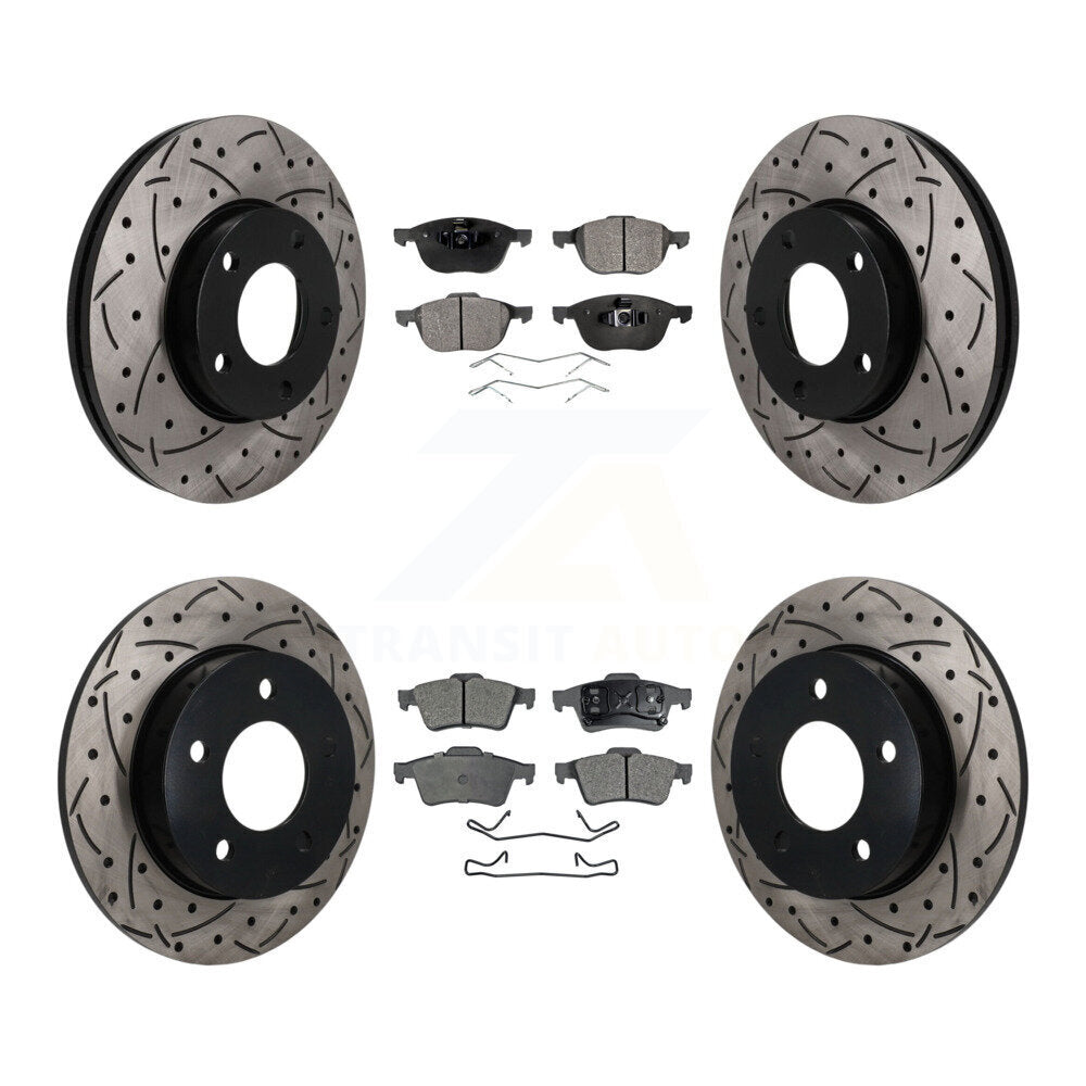 Transit Auto KDT-101840 Disc Brake Kit for 2004-2005 Mazda 3 - Front and Rear