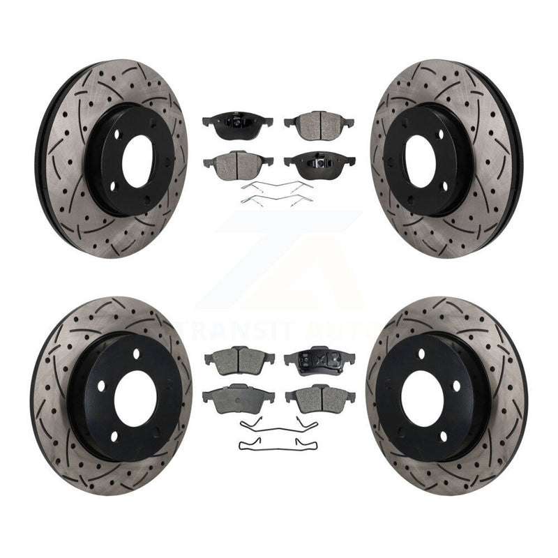 Transit Auto KDT-101840 Disc Brake Kit for 2004-2005 Mazda 3 - Front and Rear