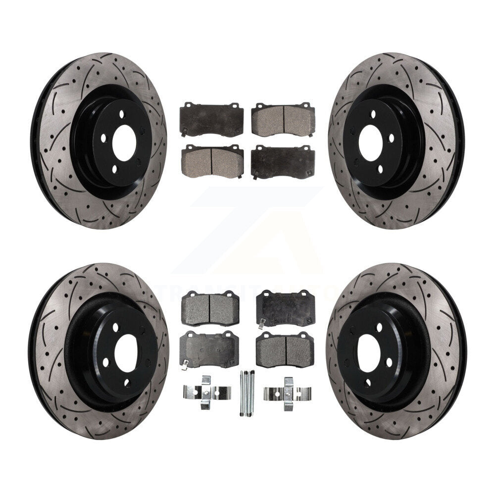 Transit Auto KDT-101842 Disc Brake Kit for 2005-2023 Dodge Challenger, Dodge Charger and More - Front and Rear