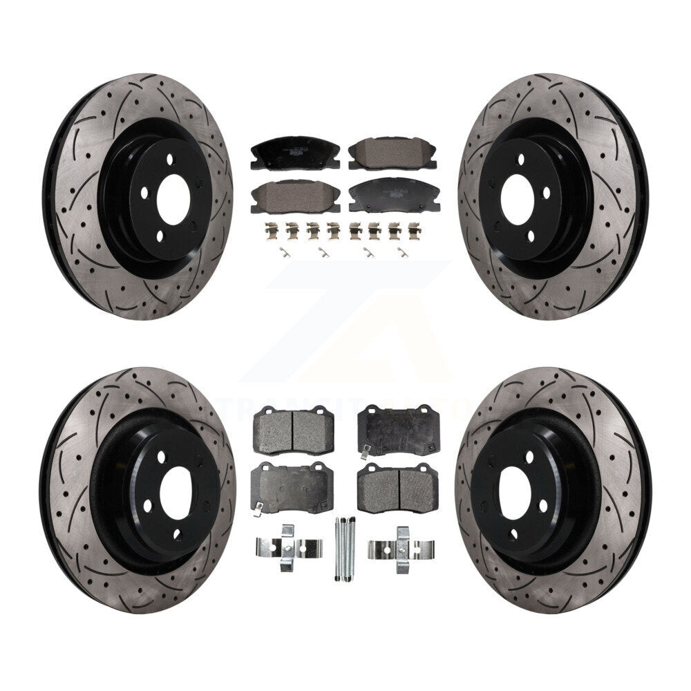 Transit Auto KDT-101844 Disc Brake Kit for 2014-2021 Dodge Charger - Front and Rear