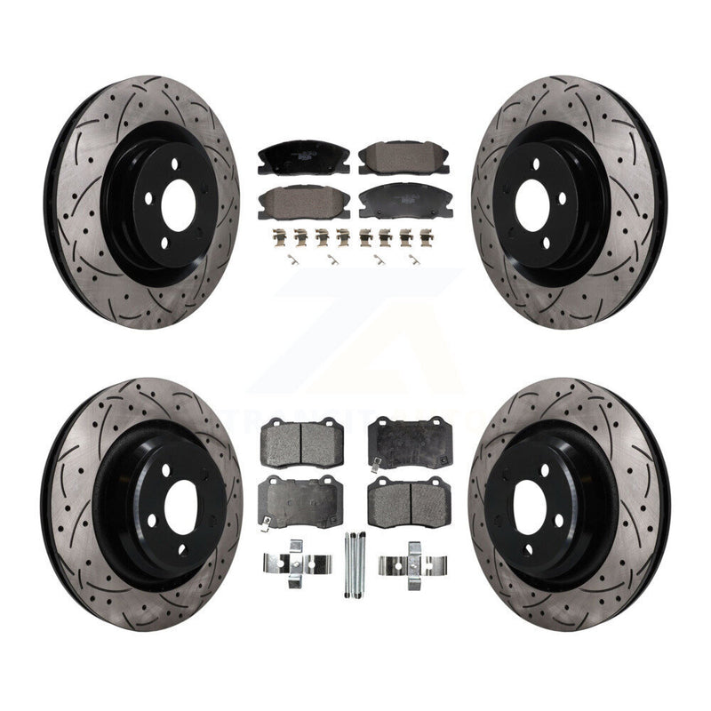 Transit Auto KDT-101844 Disc Brake Kit for 2014-2021 Dodge Charger - Front and Rear