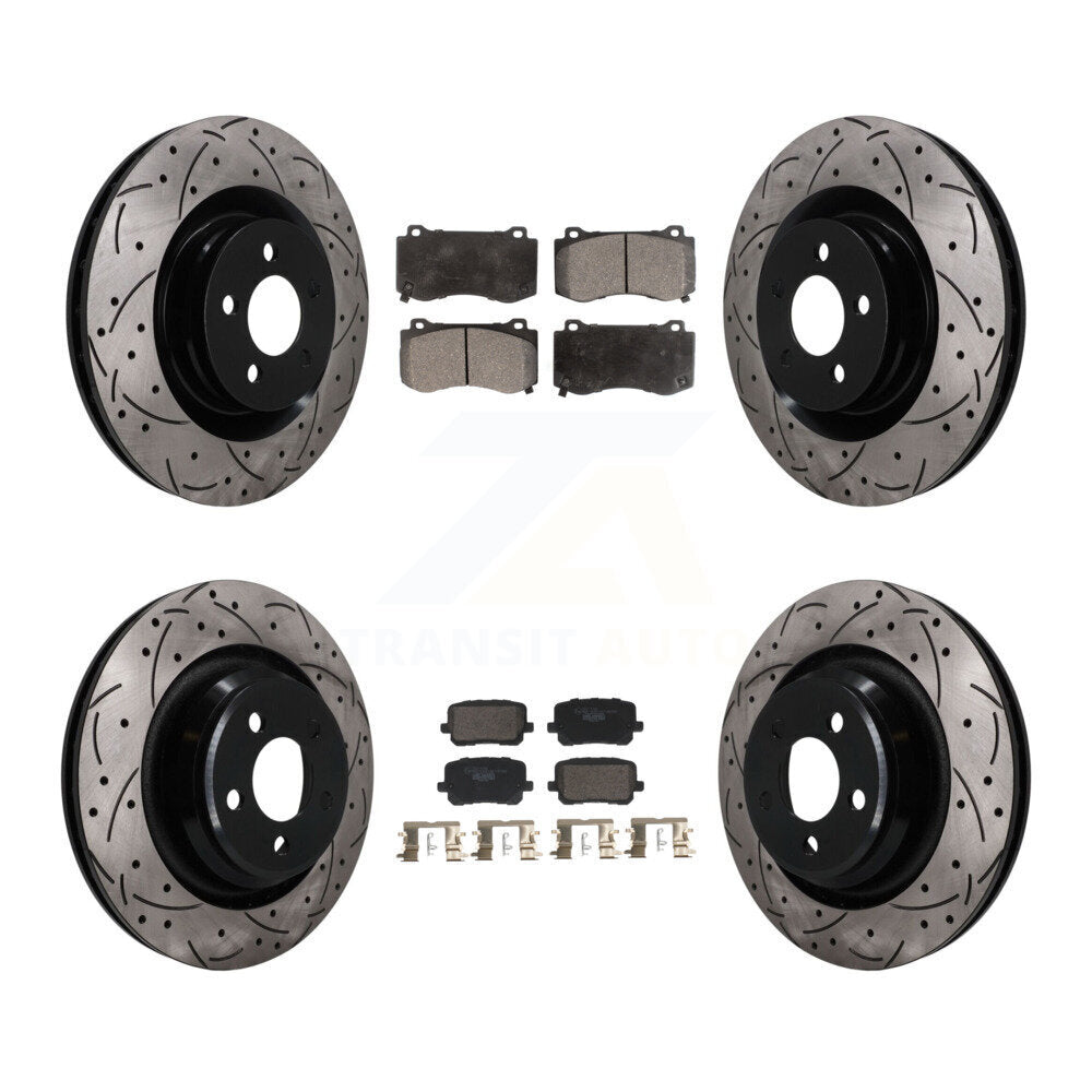 Transit Auto KDT-101845 Disc Brake Kit for 2014-2016 Dodge Charger - Front and Rear
