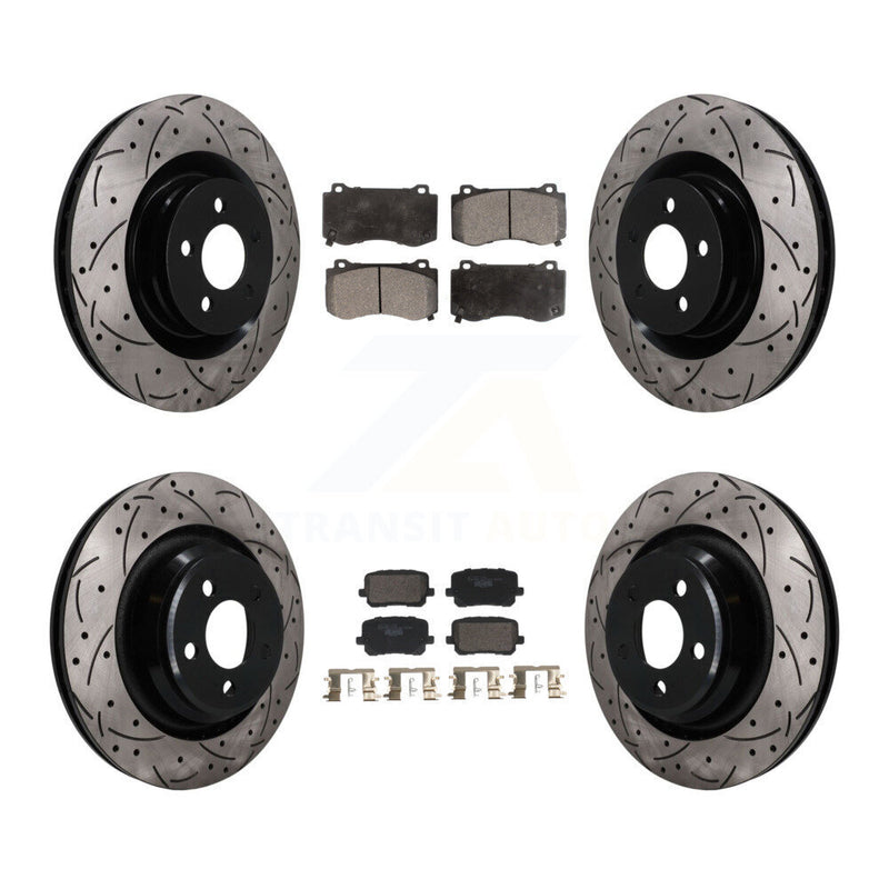 Transit Auto KDT-101845 Disc Brake Kit for 2014-2016 Dodge Charger - Front and Rear