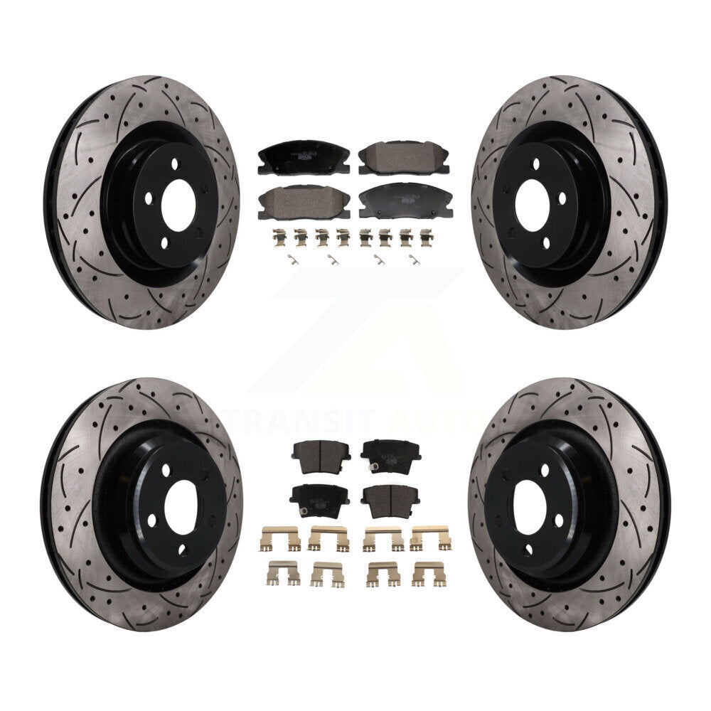 Transit Auto KDT-101846 Disc Brake Kit for 2015 Dodge Charger - Front and Rear