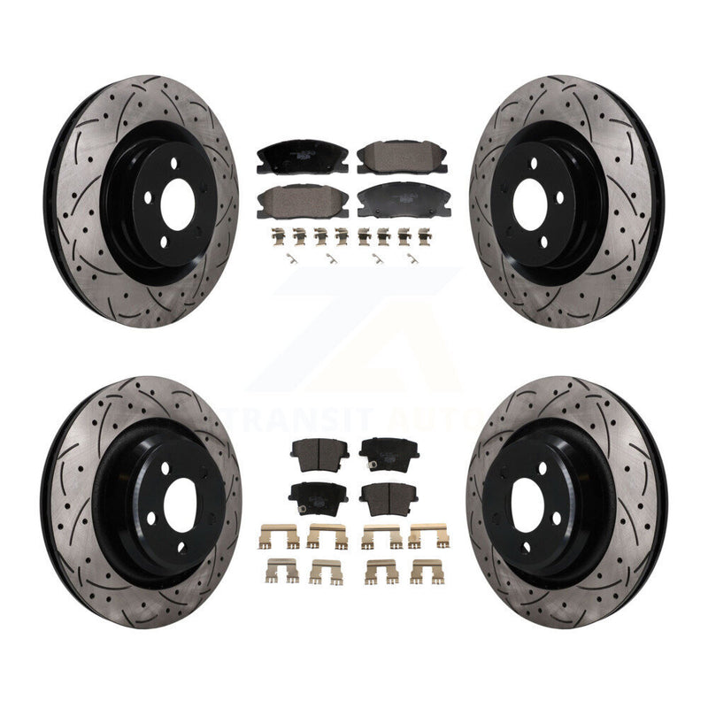Transit Auto KDT-101846 Disc Brake Kit for 2015 Dodge Charger - Front and Rear