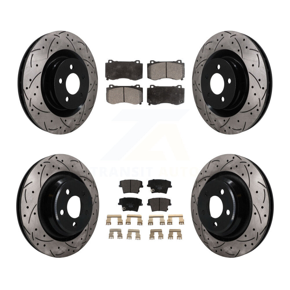Transit Auto KDT-101847 Disc Brake Kit for 2015 Dodge Charger - Front and Rear