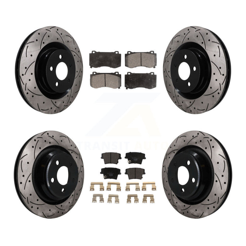 Transit Auto KDT-101847 Disc Brake Kit for 2015 Dodge Charger - Front and Rear