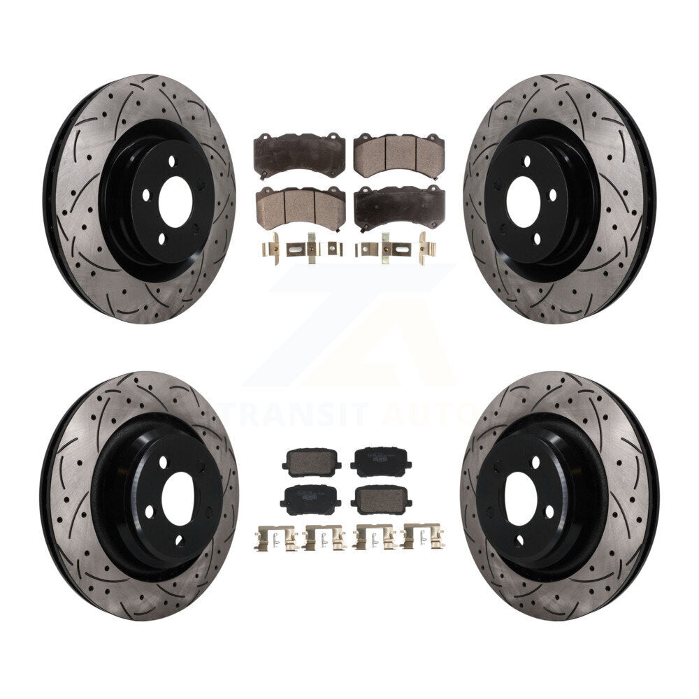 Transit Auto KDT-101848 Disc Brake Kit for 2016 Dodge Charger - Front and Rear