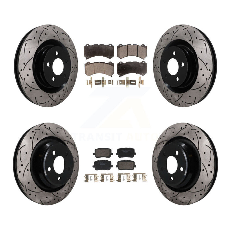 Transit Auto KDT-101848 Disc Brake Kit for 2016 Dodge Charger - Front and Rear