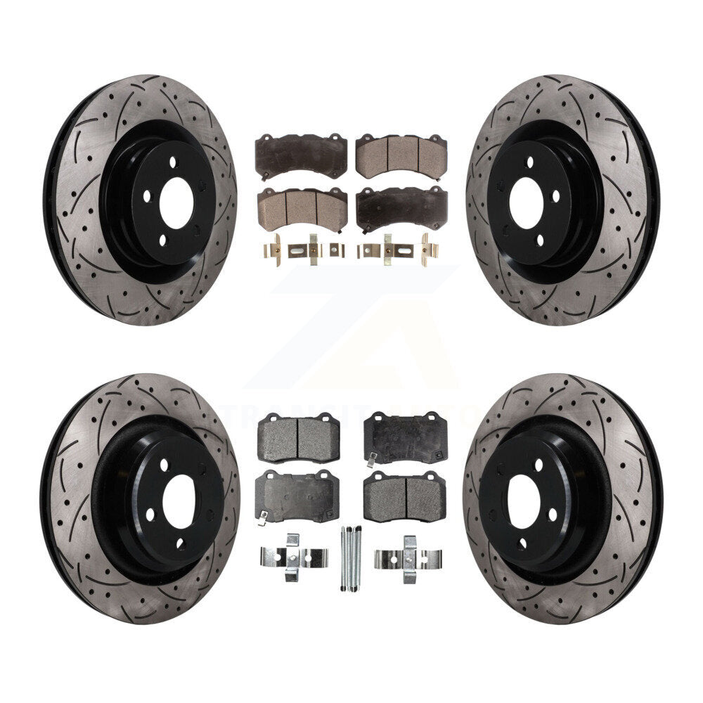 Transit Auto KDT-101849 Disc Brake Kit for 2015-2021 Dodge Charger, Dodge Challenger - Front and Rear