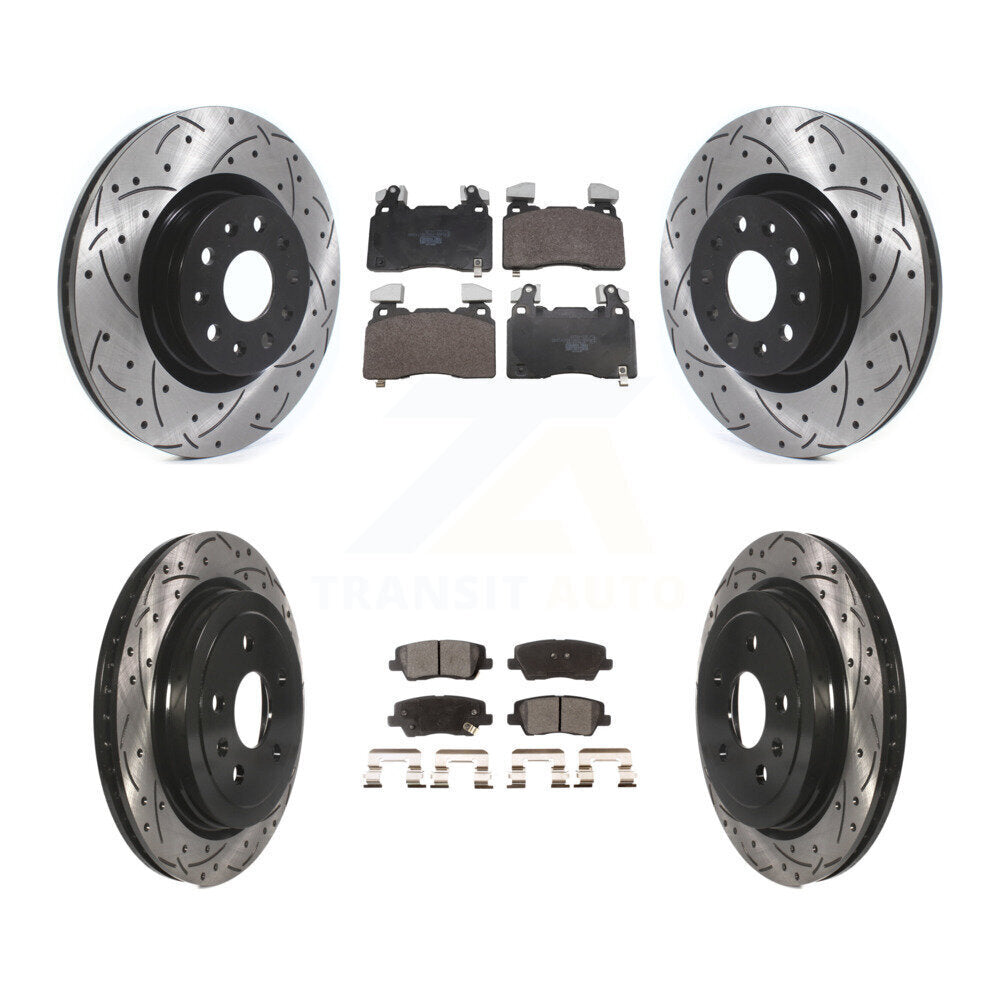 Transit Auto KDT-101854 Disc Brake Kit for 2015 Cadillac CTS - Front and Rear