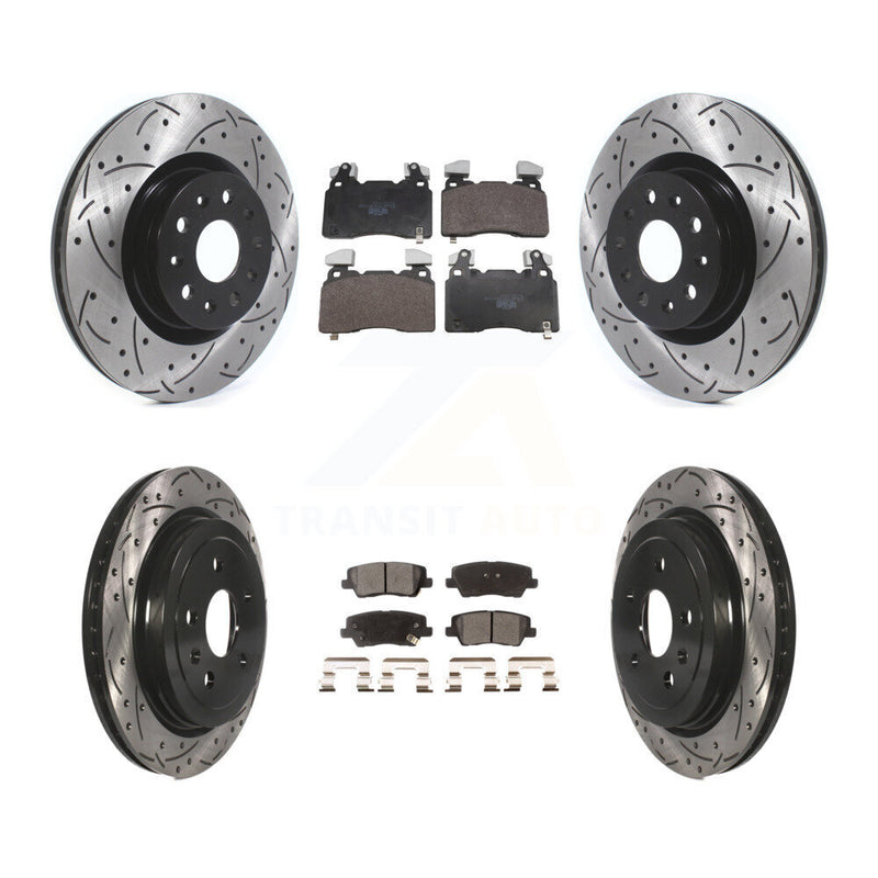 Transit Auto KDT-101854 Disc Brake Kit for 2015 Cadillac CTS - Front and Rear
