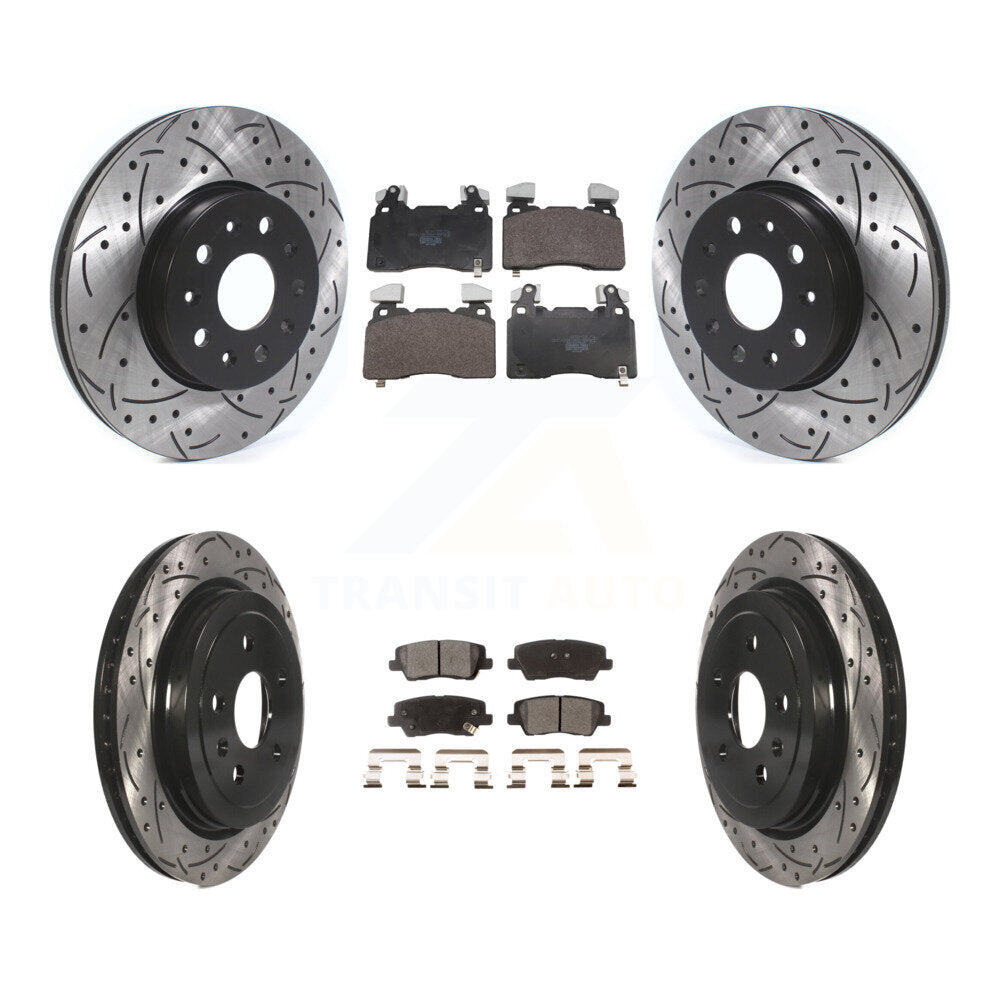 Transit Auto KDT-101855 Disc Brake Kit for 2016-2019 Cadillac CTS - Front and Rear