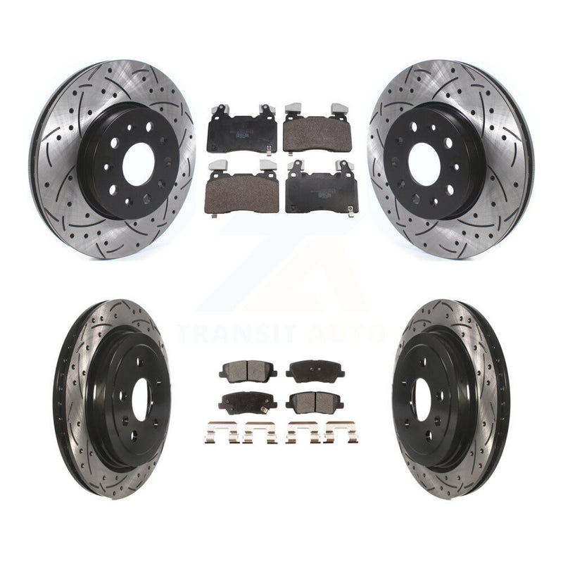 Transit Auto KDT-101855 Disc Brake Kit for 2016-2019 Cadillac CTS - Front and Rear