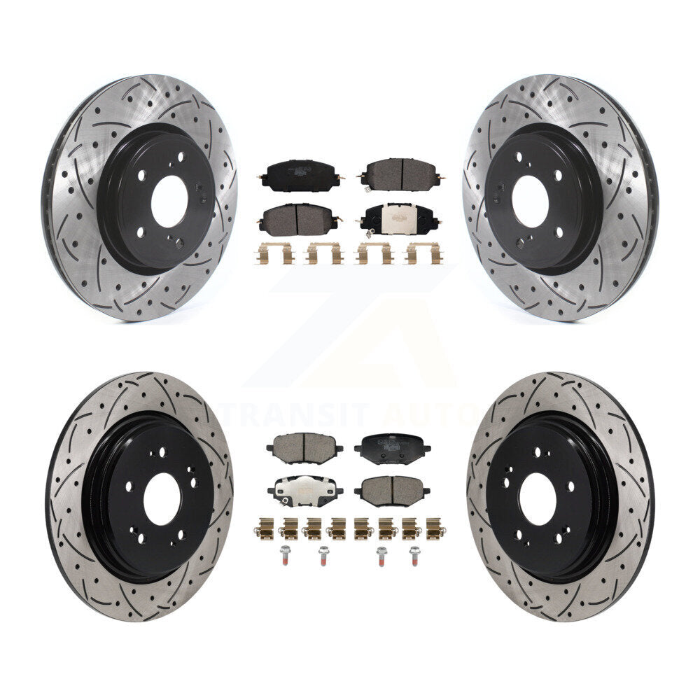 Transit Auto KDT-101858 Disc Brake Kit for 2023 Honda HR-V - Front and Rear