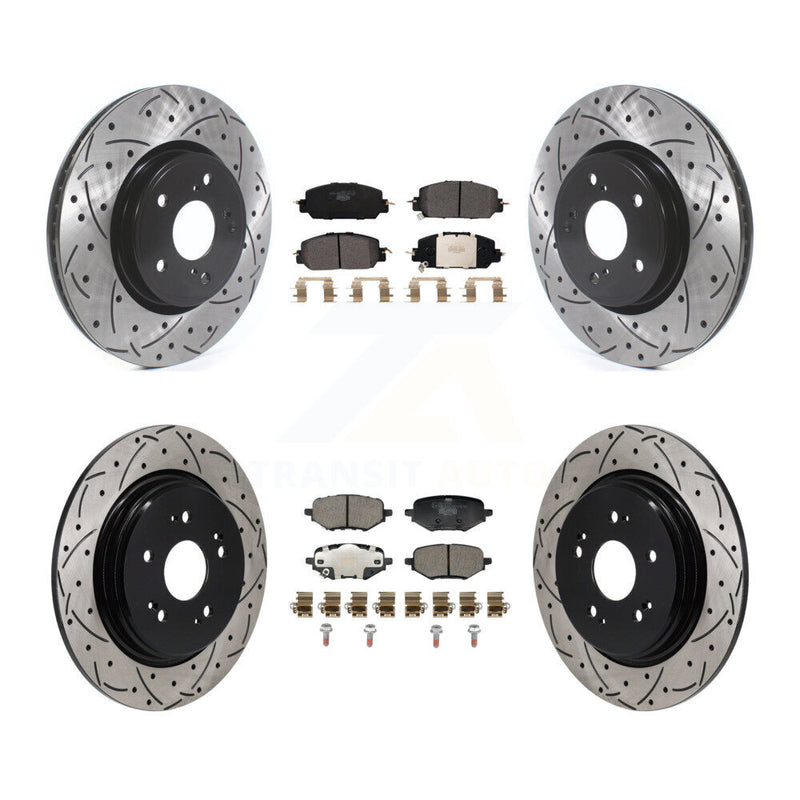 Transit Auto KDT-101858 Disc Brake Kit for 2023 Honda HR-V - Front and Rear