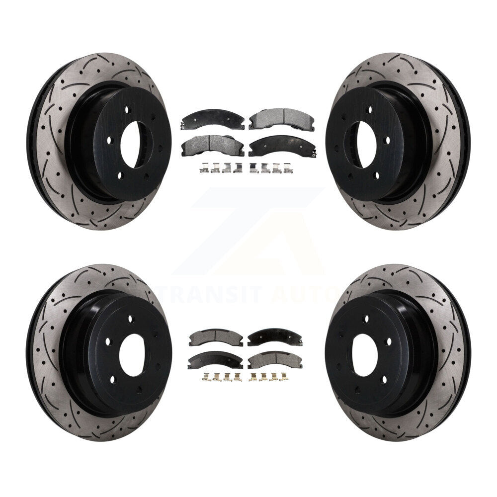 Transit Auto KDT-101862 Disc Brake Kit for 2016-2024 Nissan TITAN XD - Front and Rear