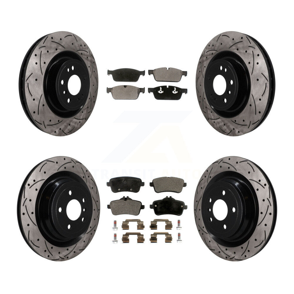 Transit Auto KDT-101867 Disc Brake Kit for 2017 Mercedes-Benz GLS350d - Front and Rear