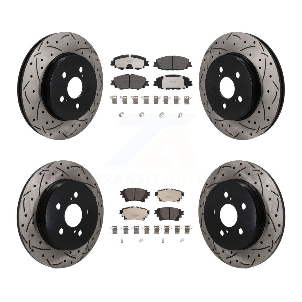 Transit Auto KDT-101868 Disc Brake Kit for 2019-2024 Toyota Corolla - Front and Rear