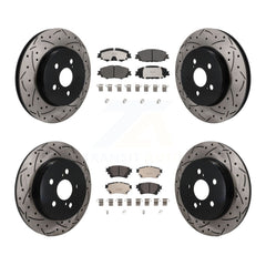 Transit Auto KDT-101868 Disc Brake Kit for 2019-2024 Toyota Corolla - Front and Rear
