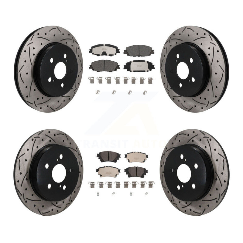 Transit Auto KDT-101868 Disc Brake Kit for 2019-2024 Toyota Corolla - Front and Rear