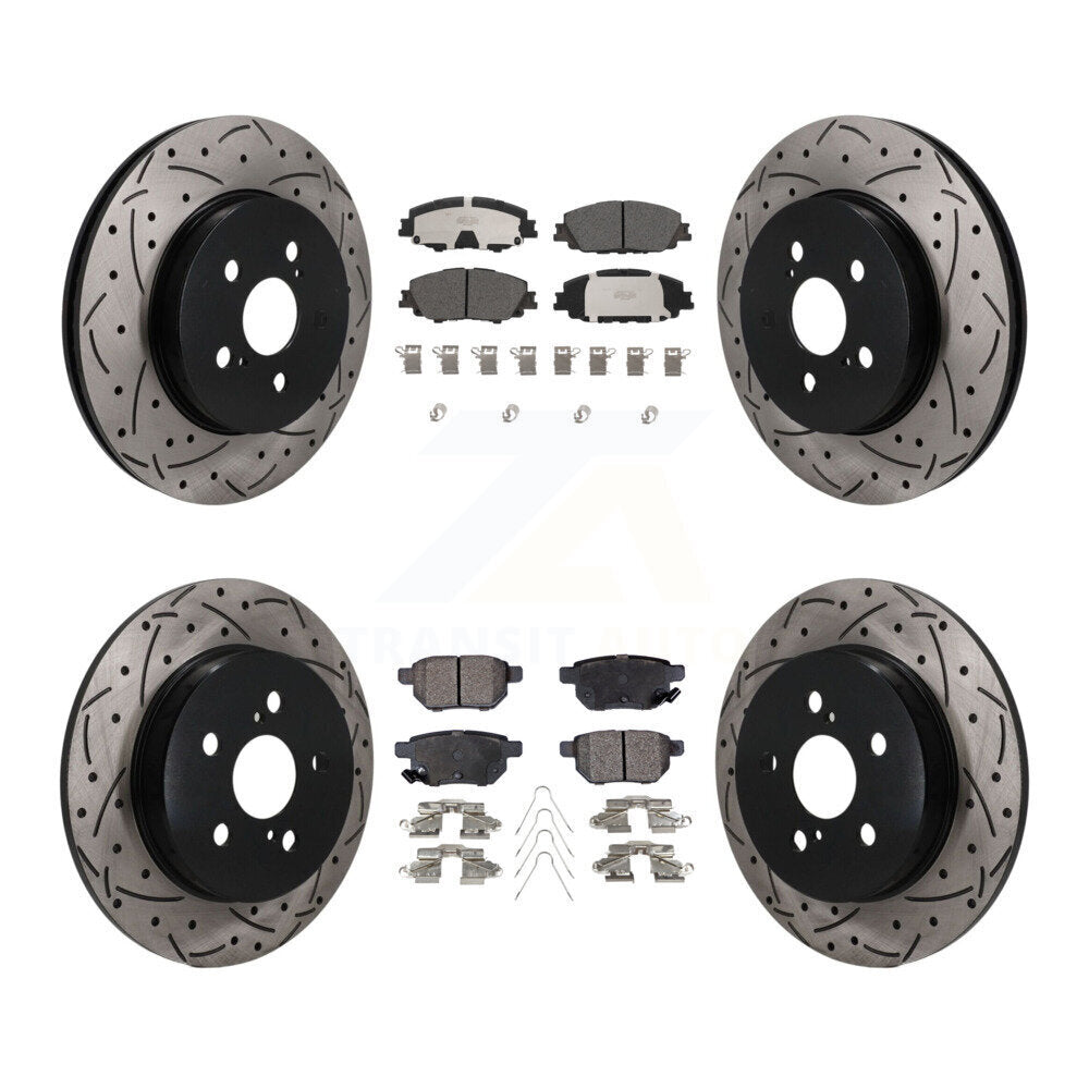 Transit Auto KDT-101869 Disc Brake Kit for 2019 Toyota Corolla - Front and Rear