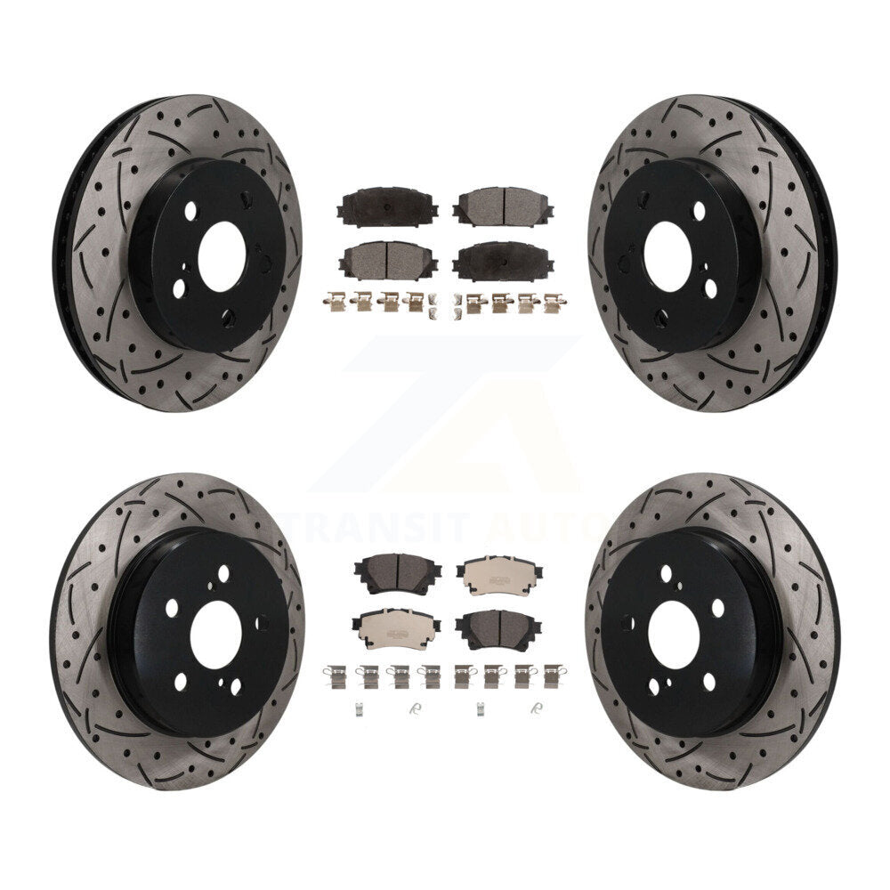 Transit Auto KDT-101870 Disc Brake Kit for 2020-2022 Toyota Corolla - Front and Rear