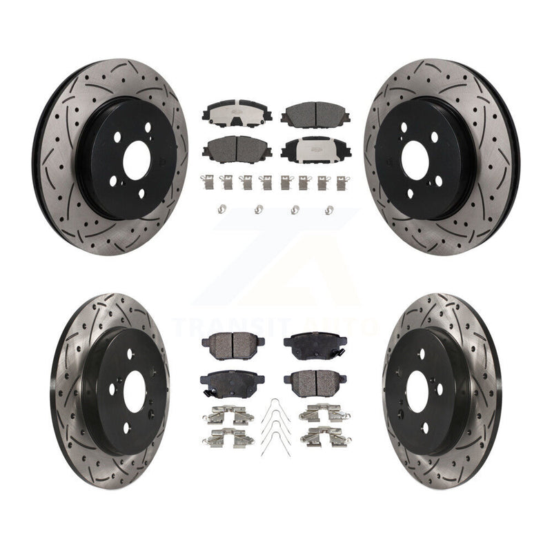 Transit Auto KDT-101871 Disc Brake Kit for 2020-2022 Toyota Corolla, Toyota Prius Prime - Front and Rear