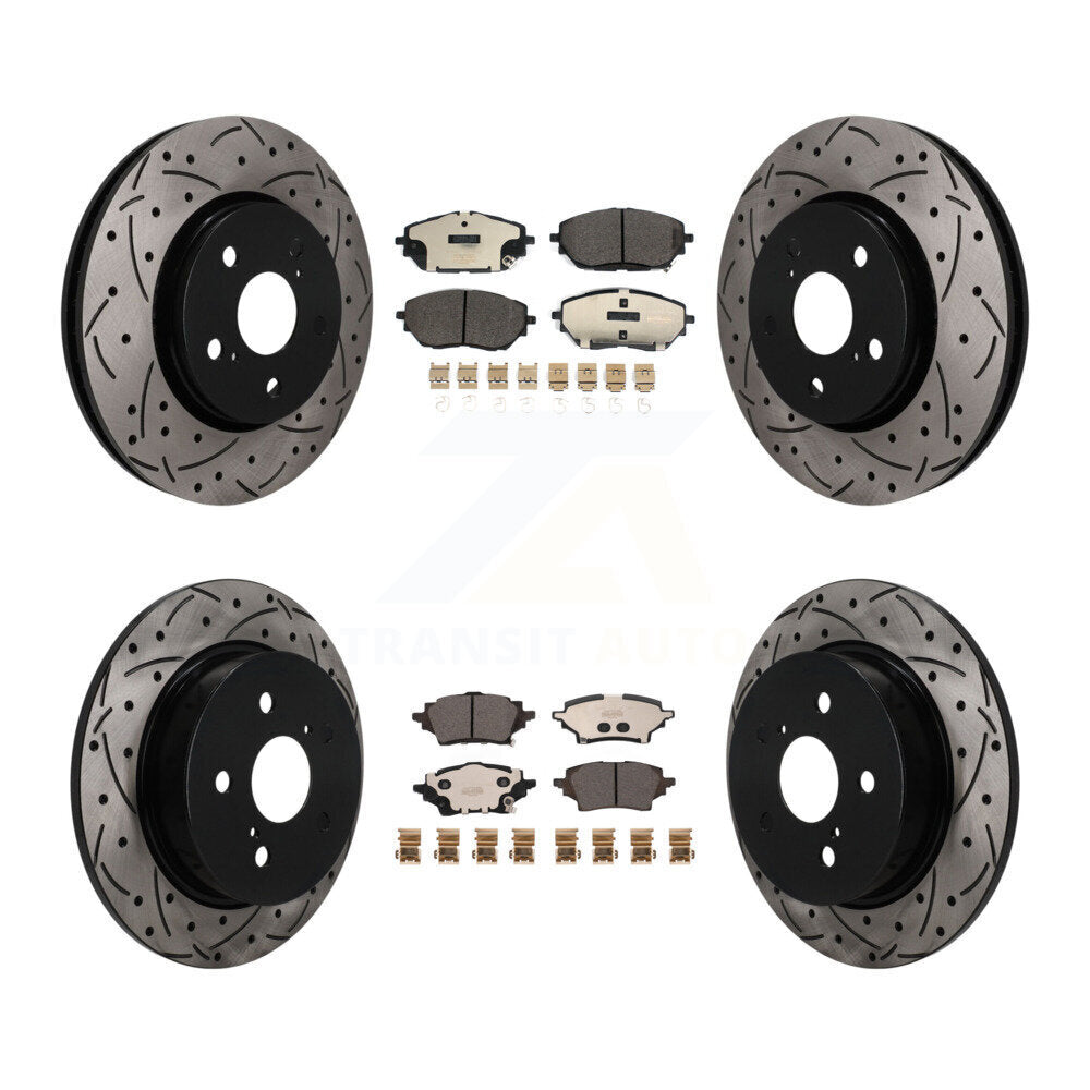 Transit Auto KDT-101873 Disc Brake Kit for 2019-2021 Toyota C-HR - Front and Rear